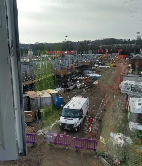 Void yard cleaning project - exterior cleaning services in Sutton, UK